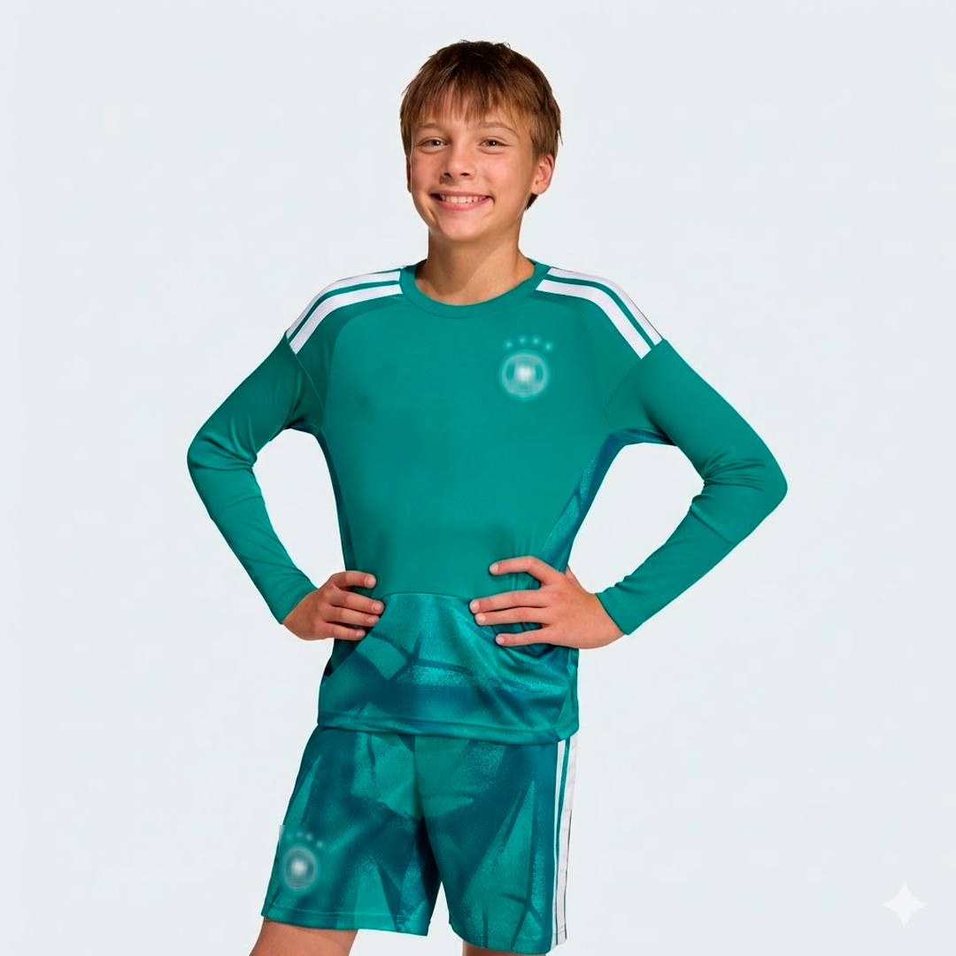 Deutschland 26 Torwart-Heimtrikot Langarm Kinder